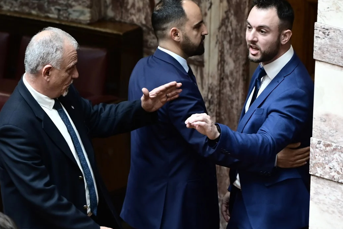 Unprecedented chaos unfolds in Greek Parliament: Physical altercation breaks out between two MPs